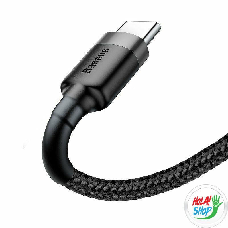 USB-USB-C kábel Baseus Cafule 2A 3m (szürke-fekete)