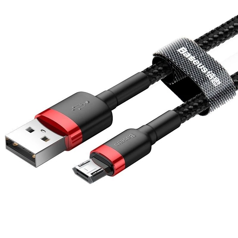 Baseus Cafule 2A 3 m USB-Micro USB kábel (fekete és piros)