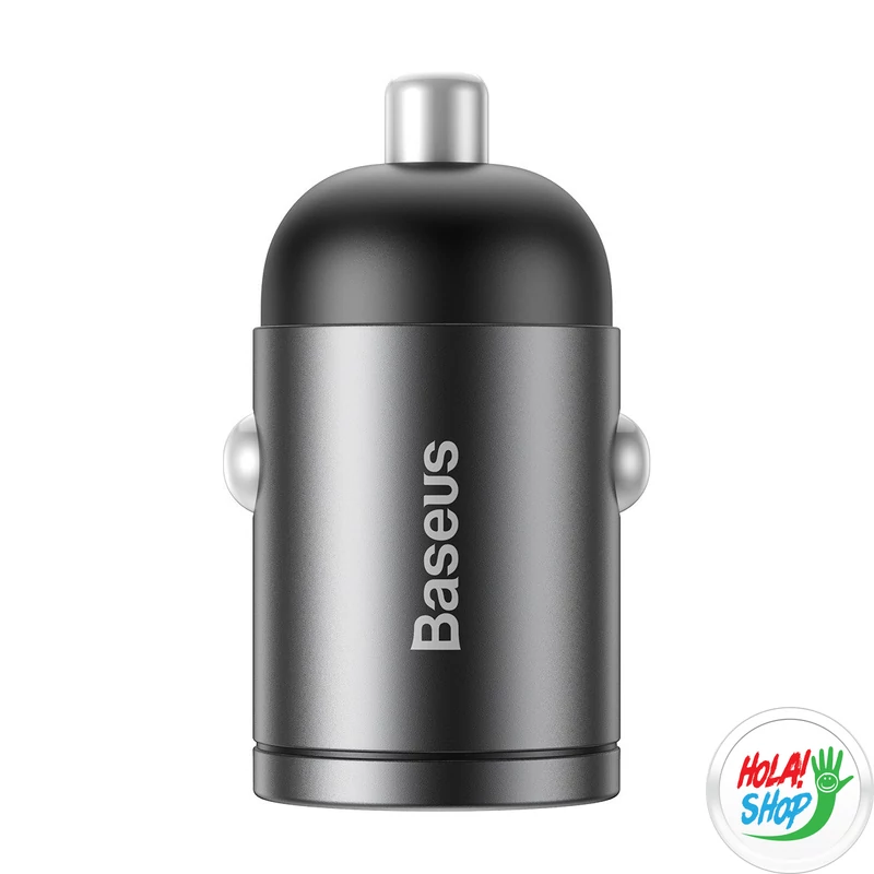 Baseus Tiny Star USB-C mini autós töltő, QC 4.0+, PD, 30 W (szürke)