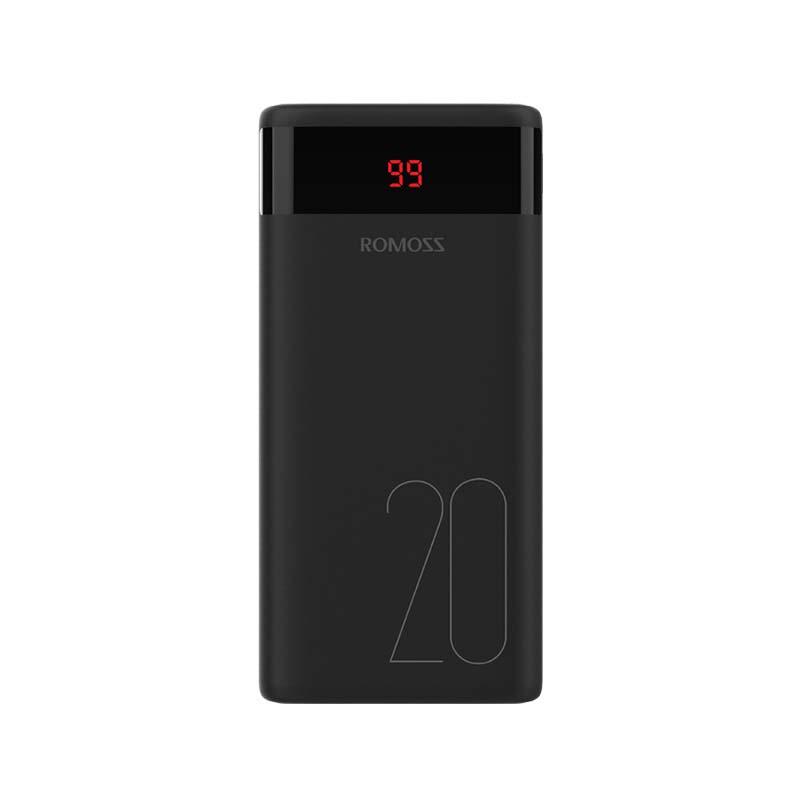 Romoss Ares 20 powerbank, 20000mAh,  fekete