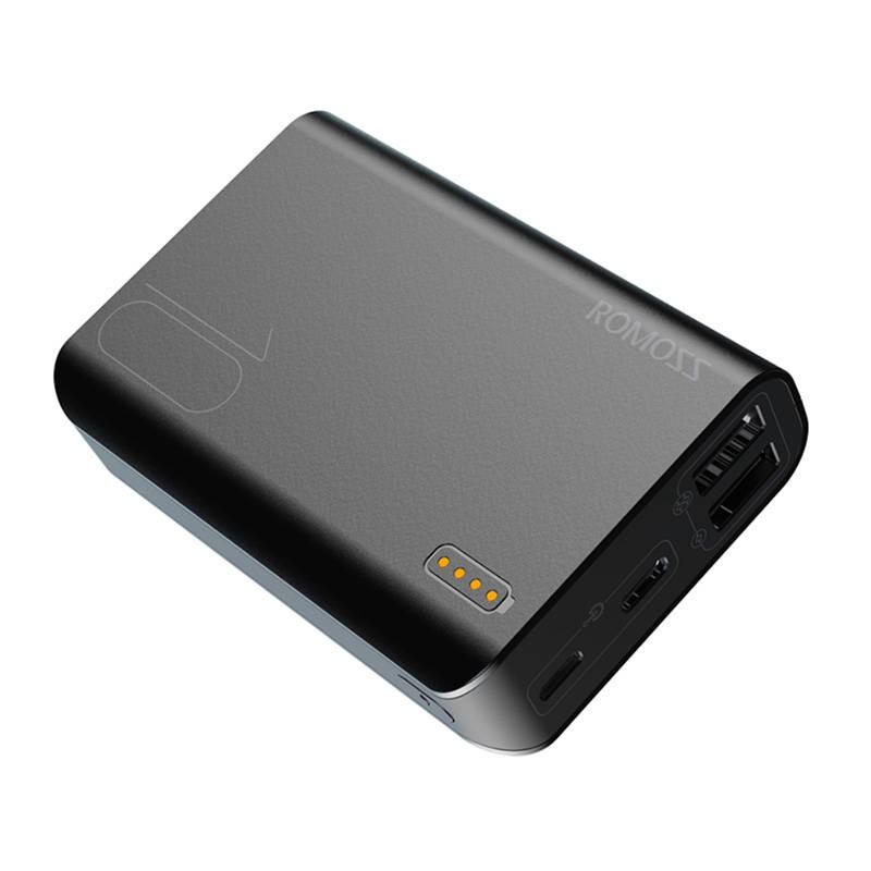 Romoss Sense 4 Mini powerbank, 10000mAh, fekete