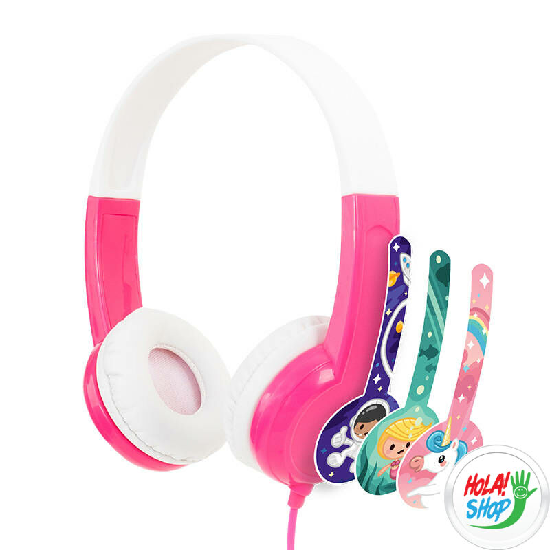 Buddyphone Discover vezetékes fejhallgató gyerekeknek  (rózsaszín)